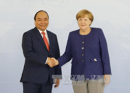 Thủ tướng Nguyễn Xuân Phúc và Thủ tướng Angela Merkel