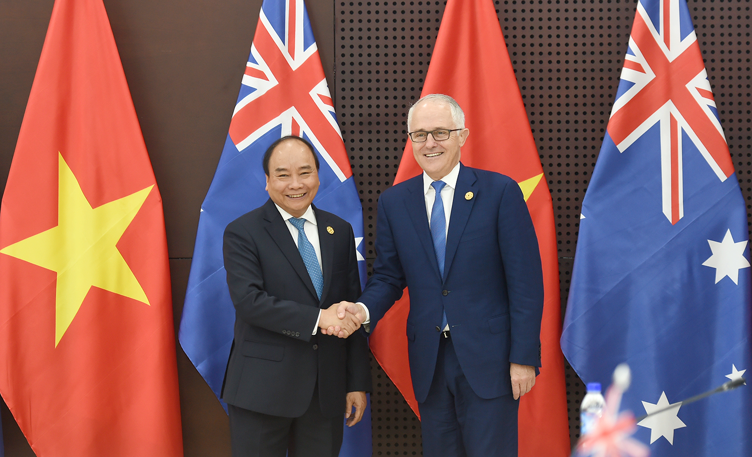 Thủ tướng Nguyễn Xuân Phúc và Thủ tướng Malcolm Turnbull (Ảnh: VGP)