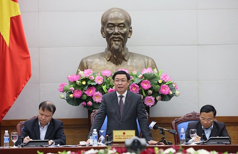 Phó Thủ tướng Vương Đình Huệ điều hành phiên họp