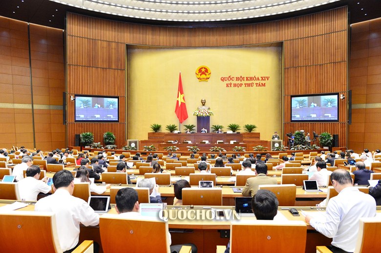 Trong ảnh: Một phiên họp toàn thể của Quốc hội