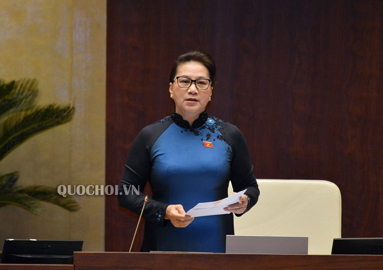 Chủ tịch Quốc hội Nguyễn Thị Kim Ngân phát biểu khai mạc phiên chất vấn và trả lời chất vấn