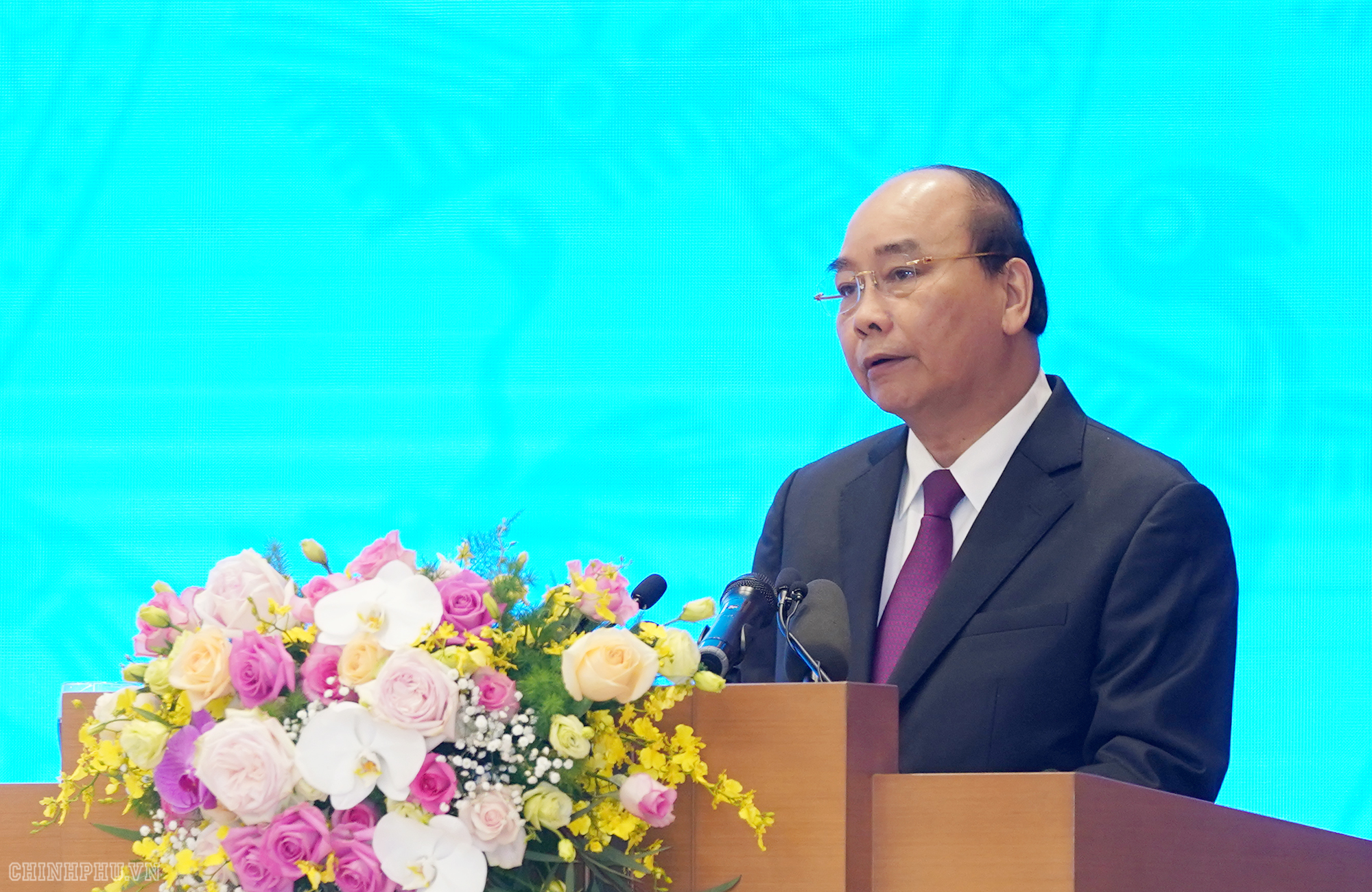 Thủ tướng Nguyễn Xuân Phúc phát biểu tại Hội nghị (Ảnh: VGP)