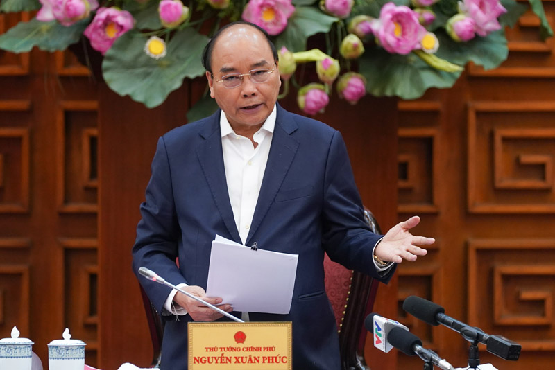 Thủ tướng Nguyễn Xuân Phúc chủ trì cuộc họp về phòng chống dịch nCoV ngày 27/1