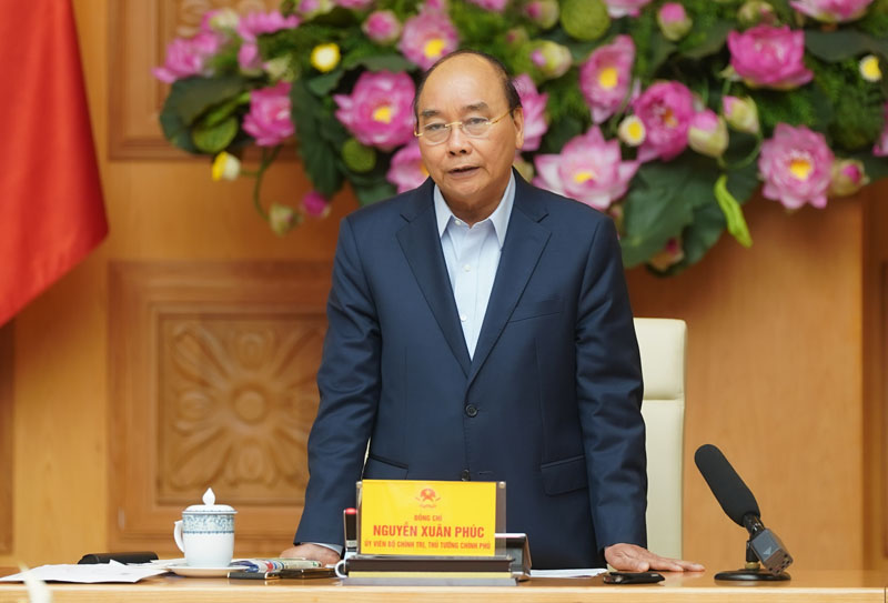 Thủ tướng Nguyễn Xuân Phúc chủ trì họp Thường trực Chính phủ về công tác phòng chống dịch bệnh COVID-19