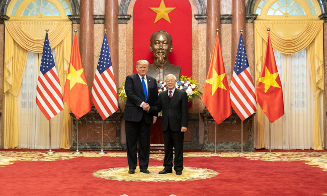 Tổng Bí thư, Chủ tịch nước Nguyễn Phú Trọng và Tổng thống Hoa Kỳ Donald Trump