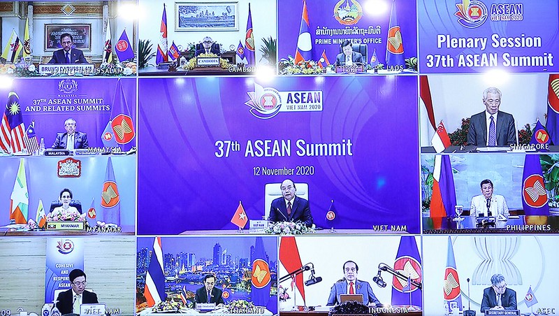 Các nhà lãnh đạo ASEAN tham dự Hội nghị theo hình thức trực tuyến