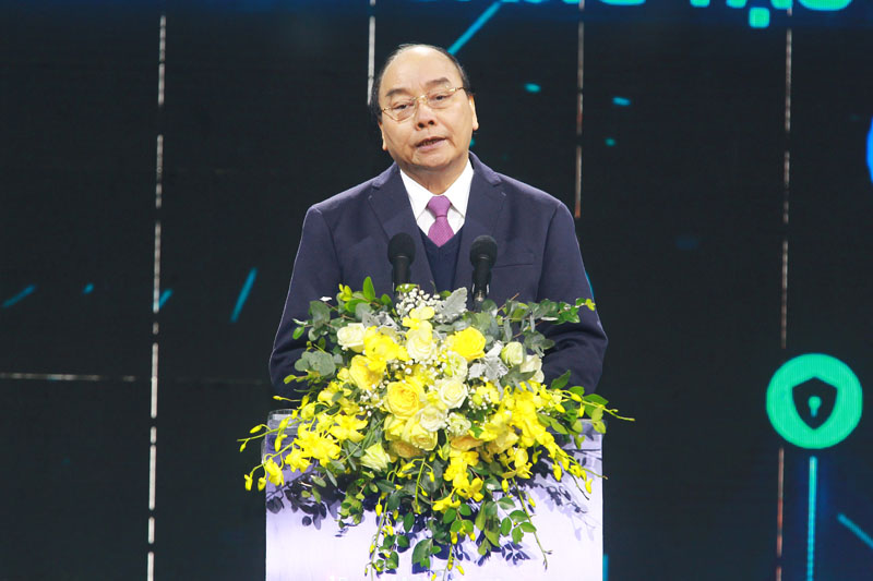 Thủ tướng Nguyễn Xuân Phúc phát biểu tại sự kiện (Ảnh: Chí Cường)