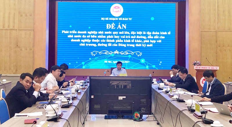 Bộ trưởng Nguyễn Chí Dũng chủ trì cuộc họp Đề án phát triển doanh nghiệp nhà nước quy mô lớn