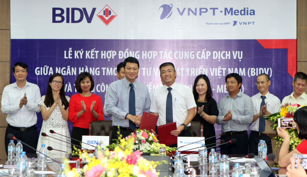  BIDV và VNPT-Media ký kết hợp đồng hợp tác cung cấp dịch vụ