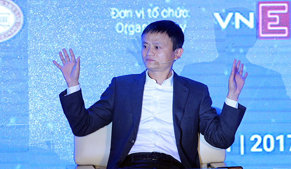 Tỷ phú Jack Ma tại VEPF 2017 Ảnh: Ngọc Thành