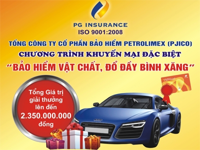 Khách hàng bảo hiểm được tặng ít nhất 30 lít xăng