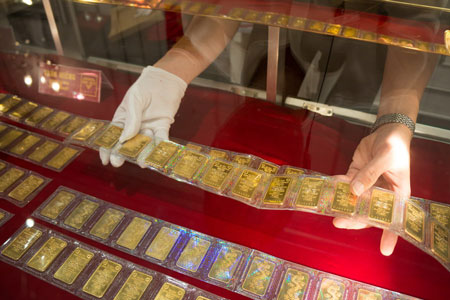 Phiên đấu thầu 42 chào bán 26.000 lượng vàng (ảnh: AH)