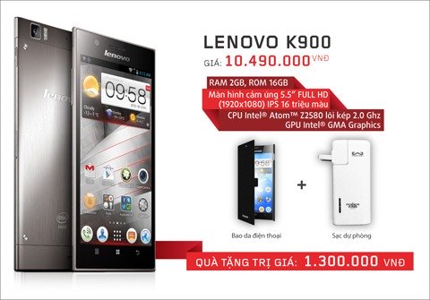 Lenovo K900 hàng khủng giá mềm