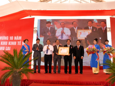 KKT mở Chu Lai đón nhận Huân chương Lao động hạng Ba
