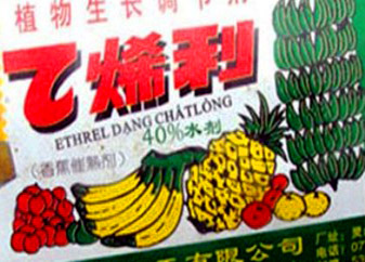 Cảnh báo về thuốc ép chín hoa quả nguồn gốc Trung Quốc