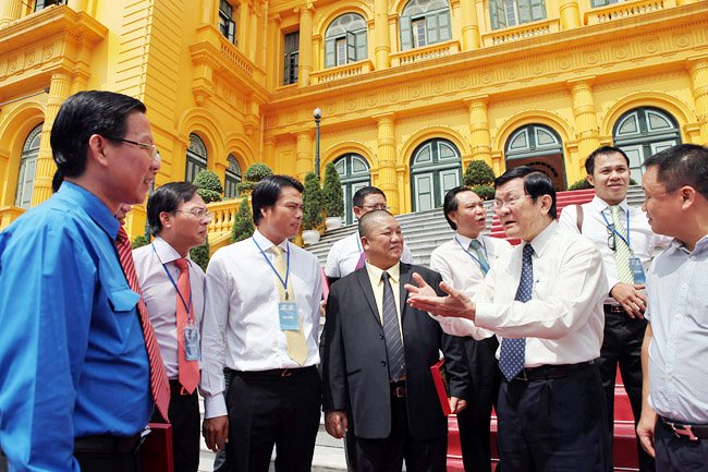 Chủ tịch nước tiếp Đoàn đại biểu doanh nhân trẻ Việt Nam