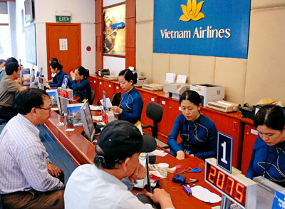 Vietnam Airlines chuyển đổi hệ thống làm thủ tục hành khách