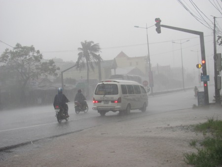 Trong ngày hôm nay, toàn tỉnh Quảng Trị xuất hiện mưa lớn trên diện rộng