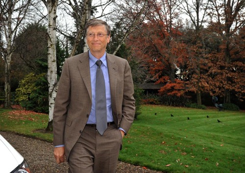 [Caption]Đồng sáng lập tập đoàn Microsoft Bill Gates, 57 tuổi. Ông là người giàu thứ hai thế giới với khối tài sản 65 tỷ USD, sau khi đã cho đi hơn 28 tỷ USD.