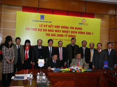 Lễ ký hợp đồng tài trợ 2.000 tỷ đồng cho Nhiệt điện Vũng Áng 1