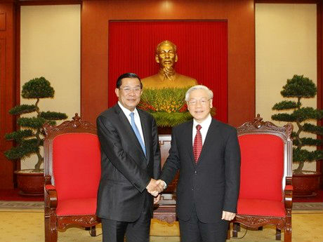 Lãnh đạo Đảng, Nhà nước tiếp Thủ tướng Campuchia Hun Sen