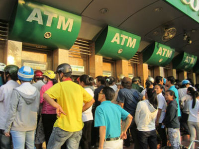 Ngân hàng tăng viện gấp 3 lần tiền cho ATM dịp Tết