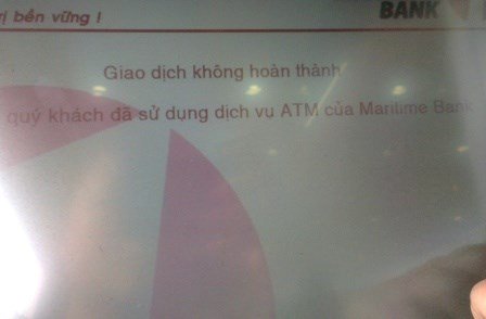 ATM không chịu nhả tiền, khách hàng nổi giận
