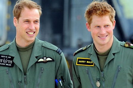 Hoàng tử William và em trai - Hoàng tử Harry.