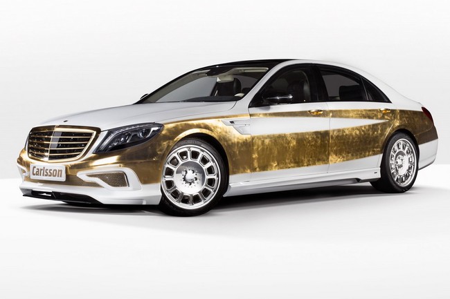 'Lóa mắt' với Mercedes Benz S-Class bọc vàng sang trọng