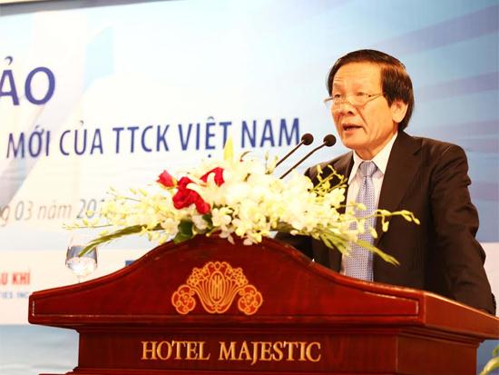 S. Nguyễn Anh Tuấn, Tổng biên tập Báo Đầu tư phát biểu khai mạc Hội thảo Cơ hội đầu tư các sản phẩm mới của TTCK Việt Nam