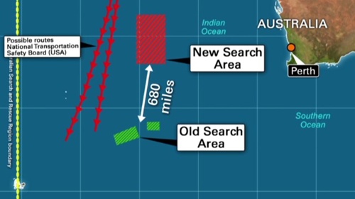 Austrlia chuyển hướng tìm kiếm MH370