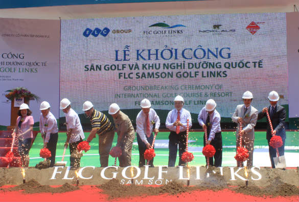 Thanh Hóa: ễ khởi công dự án Sân golf và Khu nghỉ dưỡng Quốc tế FLC Samson Golf Links