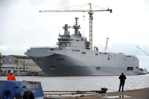 Pháp vẫn bán tàu chiến Mistral cho Nga bất chấp trừng phạt
