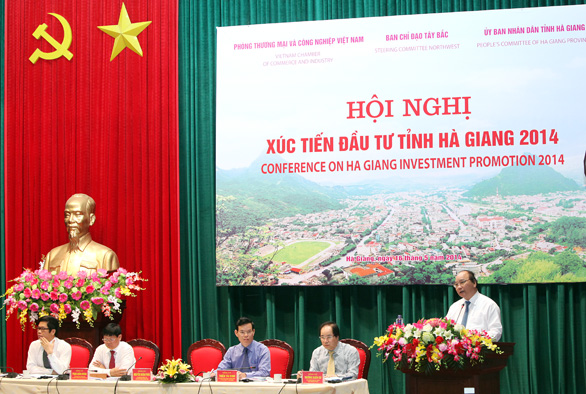 Hội nghị xúc tiến đầu tư tỉnh Hà Giang 2014. Ảnh 2