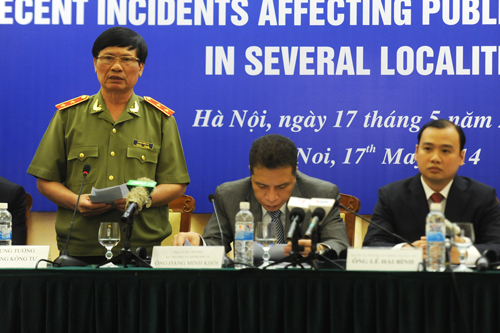 Họp báo quốc tế về tình hình an ninh trật tự tại Bình Dương, Hà Tĩnh