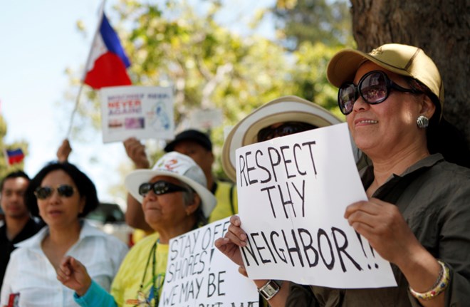 Philippines: Tuần hành ủng hộ Việt Nam, phản đối Trung Quốc