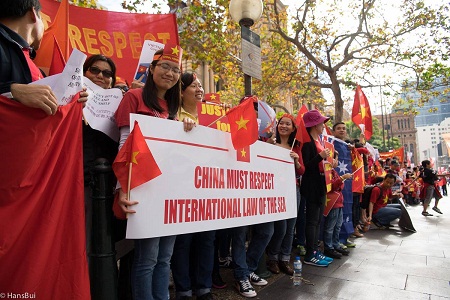Cộng đồng người Việt tại Sydney biểu tình phản đối Trung Quốc