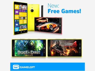 Gameloft miễn phí nhiều game hay cho smartphone Lumia