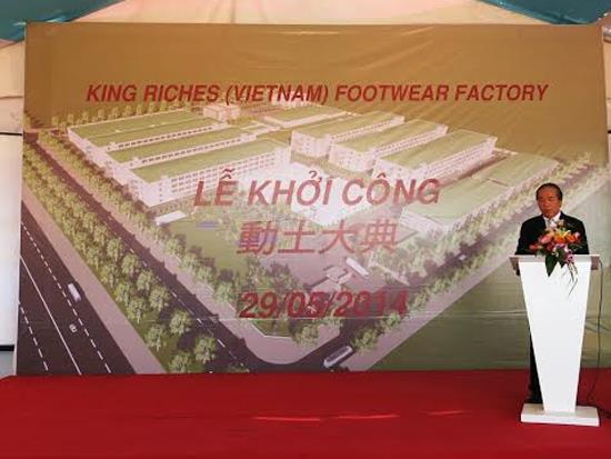 King Riches xây nhà máy 50 triệu USD tại VSIP Quảng Ngãi
