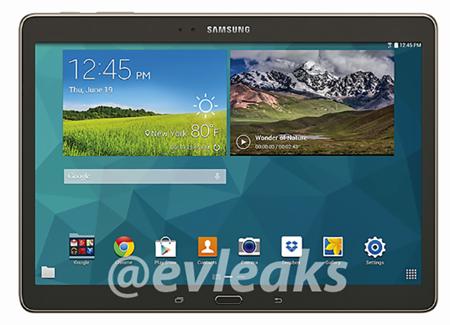 Tablet Galaxy Tab S lộ hình ảnh và cấu hình chi tiết