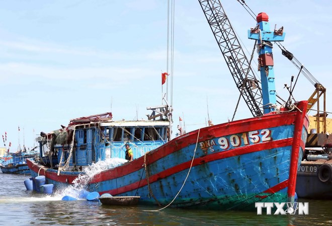 Hình ảnh trục vớt tàu cá bị tàu Trung Quốc đâm chìm