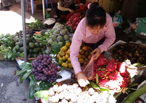 Hoa quả Trung Quốc 'tẩm độc' bày bán tràn lan