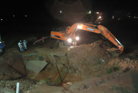 Bộ Xây dựng quy trách nhiệm vỡ ống nước sạch Sông Đà