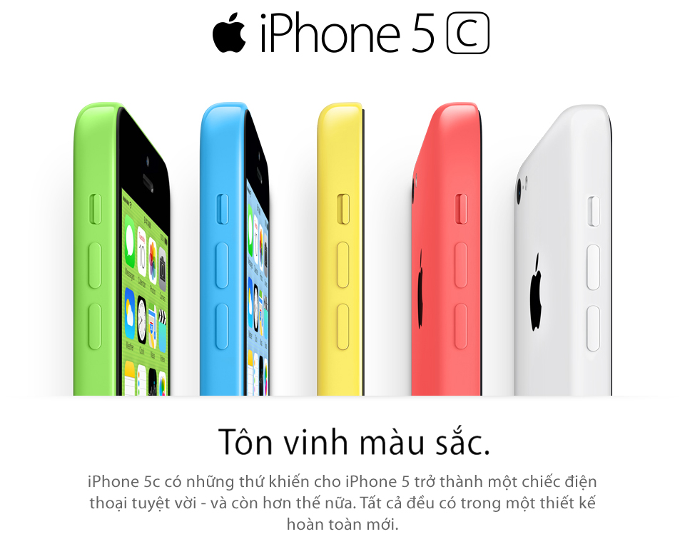 iPhone 5C chính hãng giảm sốc còn 8,5 triệu đồng