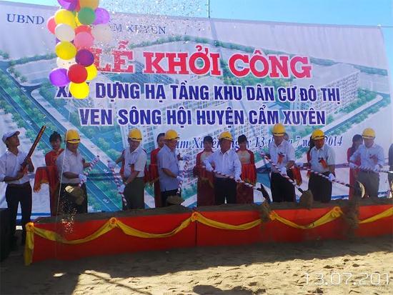 Hà Tĩnh khởi công Khu đô thị ven sông Hội trên 230 tỷ đồng