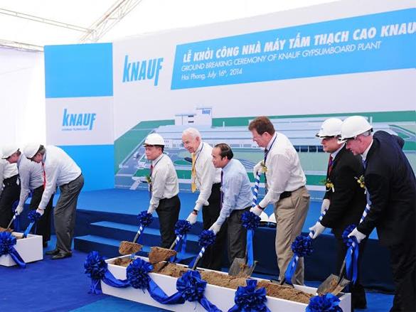 Knauf xây nhà máy sản xuất 12 triệu m2 tấm thạch cao