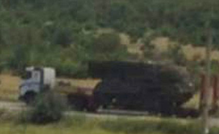 Hệ thống tên lửa Buk được thấy ở Donetsk sau khi MH17 bị bắn hạ.