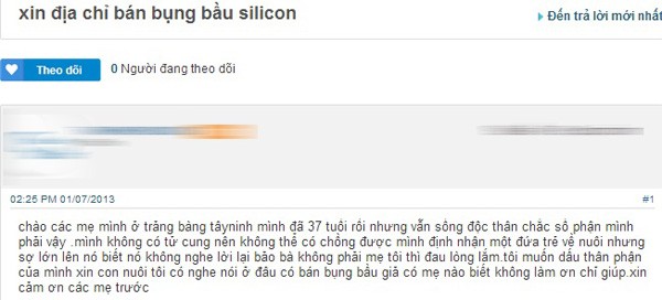 bụng bầu silicon