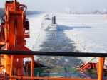 Tàu ngầm Kilo Hồ Chí Minh vượt băng về Việt Nam