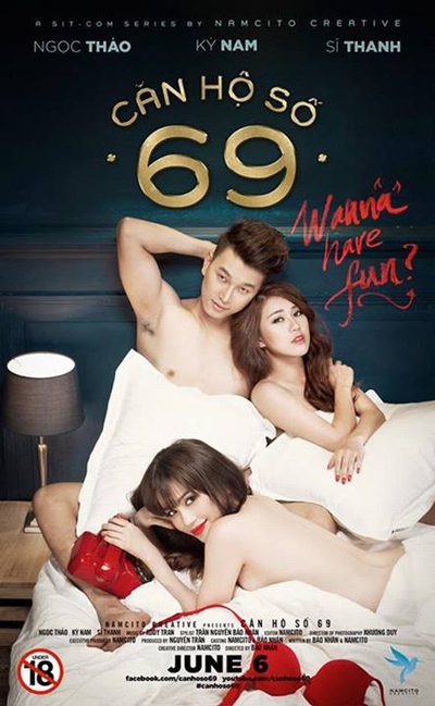 Poster phim tập 1 phim Căn hộ 69 dán nhãn 18+